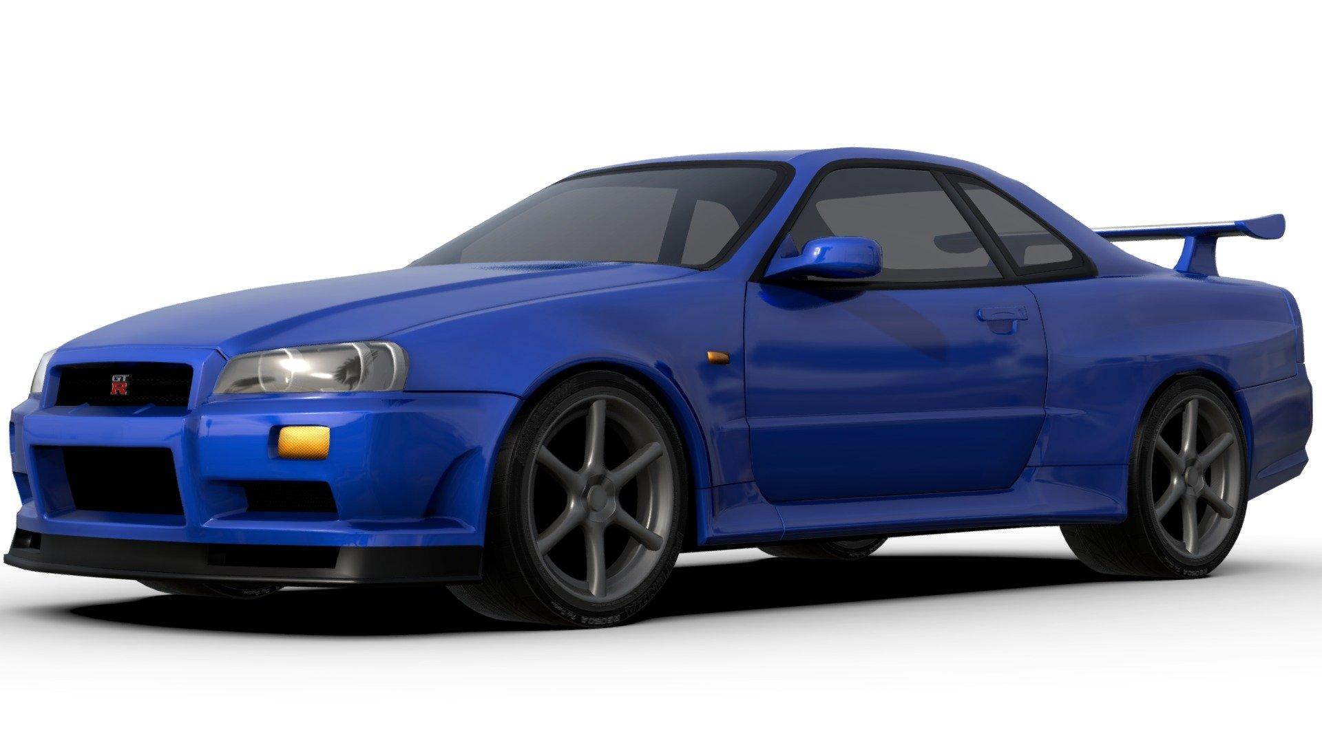 Nissan Skyline R34 GT-R — preview of the interactive model